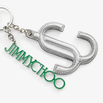 Jc Multi Charm silver- och grönmetallisk nappa-väska med stjärnlogotyp Jc Multi Charm silver- och grönmetallisk nappa-väska med stjärnlogotyp