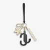 Jc Multi Charm Svart & orange kalvskinnsväskberlock med stjärnlogotyp Jc Multi Charm Svart & orange kalvskinnsväskberlock med stjärnlogotyp