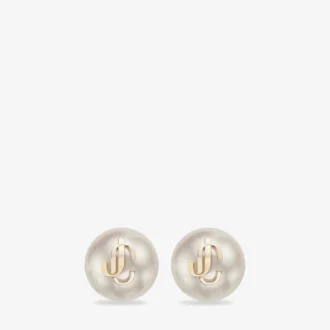 Jc Pearl Studs Jc Pearl Stud-örhängen i guldpläterad metall