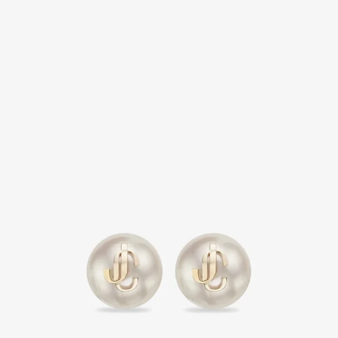 Jc Pearl Studs Jc Pearl Stud-örhängen i guldpläterad metall Jc Pearl Studs Jc Pearl Stud-örhängen i guldpläterad metall