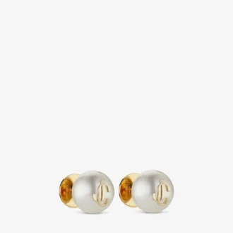 Jc Pearl Studs Jc Pearl Stud-örhängen i guldpläterad metall