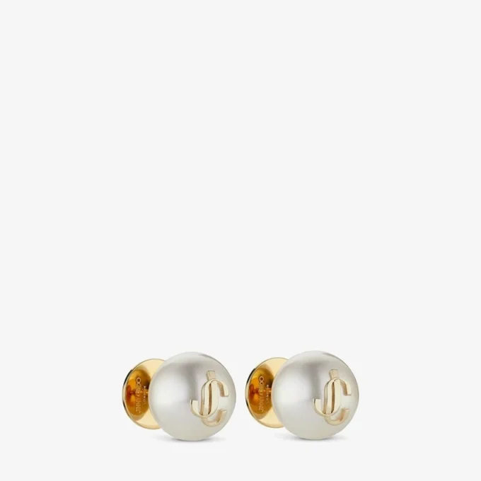 Jc Pearl Studs Jc Pearl Stud-örhängen i guldpläterad metall Jc Pearl Studs Jc Pearl Stud-örhängen i guldpläterad metall