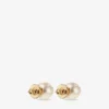 Jc Pearl Studs Jc Pearl Stud-örhängen i guldpläterad metall Jc Pearl Studs Jc Pearl Stud-örhängen i guldpläterad metall