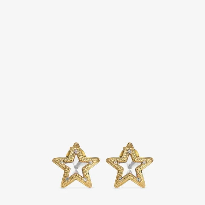 Jc Star Studs Guldpläterade Jc Star-örhängen med Swarovski-kristaller