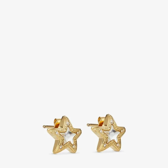 Jc Star Studs Guldpläterade Jc Star-örhängen med Swarovski-kristaller