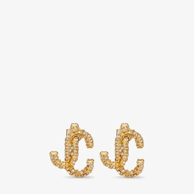 Jc Studs guldpläterade metallörhängen med Swarovski-kristaller Jc Studs guldpläterade metallörhängen med Swarovski-kristaller