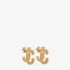 Jc Studs guldpläterade metallörhängen med Swarovski-kristaller Jc Studs guldpläterade metallörhängen med Swarovski-kristaller