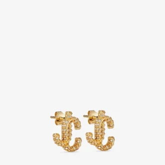 Jc Studs guldpläterade metallörhängen med Swarovski-kristaller