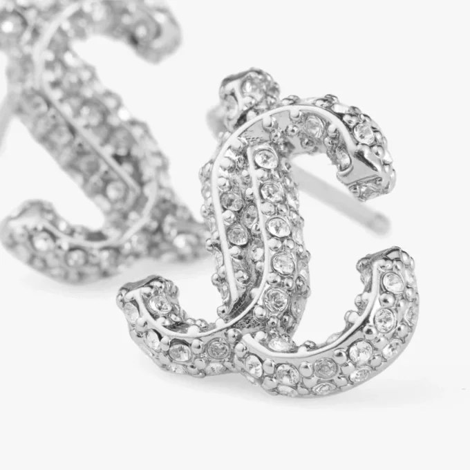 Jc Studs Jc-örhängen i silverfinish med Swarovski-kristaller