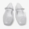 Jelly Clear Jelly-ballerinaskor med kristallprydnad Jelly Clear Jelly-ballerinaskor med kristallprydnad