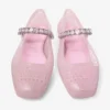 Jelly Cotton Candy Jelly-ballerinaskor med kristallprydnader Jelly Cotton Candy Jelly-ballerinaskor med kristallprydnader