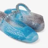 Jelly Denim Degradé Jelly Ballerina-ballerinaskor med kristallprydnader Jelly Denim Degradé Jelly Ballerina-ballerinaskor med kristallprydnader