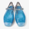 Jelly Denim Degradé Jelly Ballerina-ballerinaskor med kristallprydnader Jelly Denim Degradé Jelly Ballerina-ballerinaskor med kristallprydnader