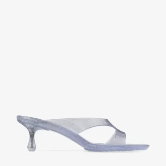 Jelly Drop 50 silverglittrande jelly-sandaler