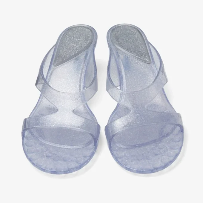 Jelly Drop 50 silverglittrande jelly-sandaler Jelly Drop 50 silverglittrande jelly-sandaler