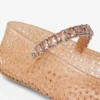 Jelly Light Toffee-ballerinaskor med kristallprydnad Jelly Light Toffee-ballerinaskor med kristallprydnad