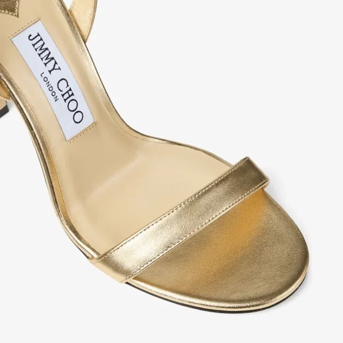 Jenn 100 sandaler i guldmetalliskt nappaläder Jenn 100 sandaler i guldmetalliskt nappaläder