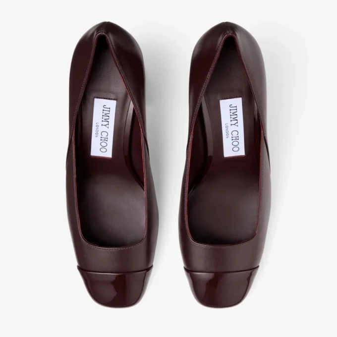 Jenson 65 Deep Merlot pumps i lackat nappaläder Jenson 65 Deep Merlot pumps i lackat nappaläder