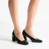 Jenson 65 svarta pumps i lackläder och nappaläder Jenson 65 svarta pumps i lackläder och nappaläder