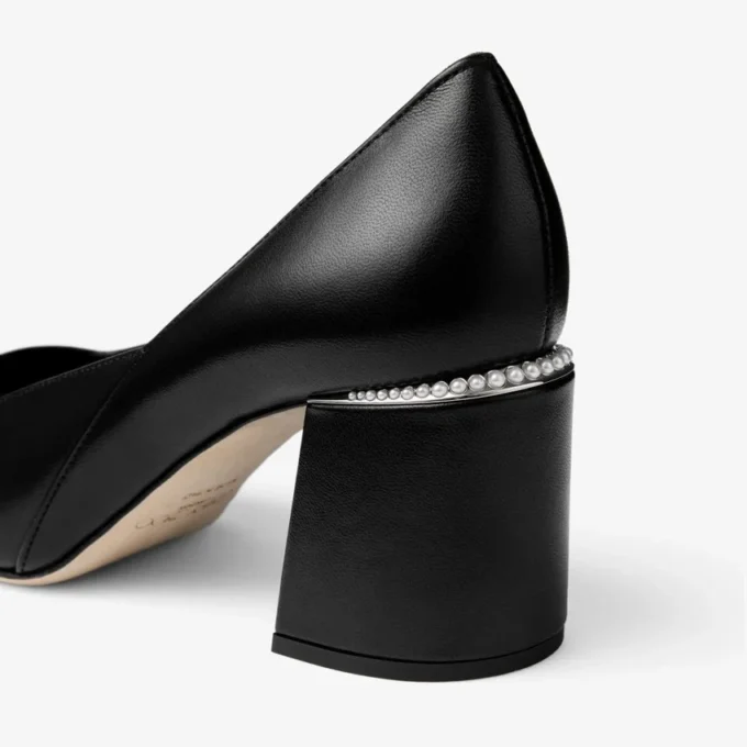 Jenson 65 svarta pumps i lackläder och nappaläder Jenson 65 svarta pumps i lackläder och nappaläder