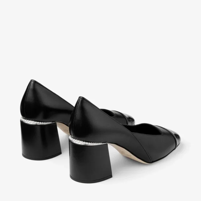 Jenson 65 svarta pumps i lackläder och nappaläder Jenson 65 svarta pumps i lackläder och nappaläder