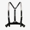 Jimmy Choo Noir Kei Ninomiya Crystals Harness Svart glänsande läderharness med kristallprydnad
