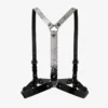 Jimmy Choo Noir Kei Ninomiya Crystals Harness Svart glänsande läderharness med kristallprydnad