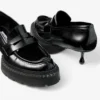 Jimmy Choo Noir Kei Ninomiya Maxi Loafer Svarta loafers i polerat kalvskinn Jimmy Choo Noir Kei Ninomiya Maxi Loafer Svarta loafers i polerat kalvskinn