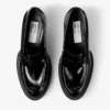 Jimmy Choo Noir Kei Ninomiya Maxi Loafer Svarta loafers i polerat kalvskinn Jimmy Choo Noir Kei Ninomiya Maxi Loafer Svarta loafers i polerat kalvskinn