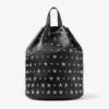 Jimmy Choo Noir Kei Ninomiya ryggsäck  Svart ryggsäck i nappaläder med metalliska stjärndekorationer