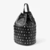 Jimmy Choo Noir Kei Ninomiya ryggsäck  Svart ryggsäck i nappaläder med metalliska stjärndekorationer