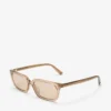 Josi genomskinliga solglasögon i beige