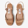 Kata 60 sandaler med kilklack i tofféfärgat sammet Kata 60 sandaler med kilklack i tofféfärgat sammet