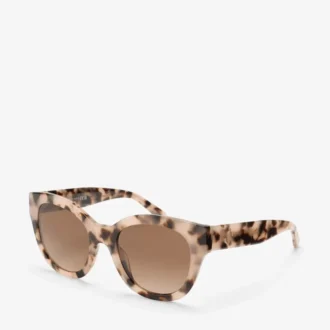 Kati Pink Havana runda solglasögon