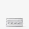 Kya silvermetallisk nappaläderclutch Kya silvermetallisk nappaläderclutch