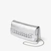 Kya silvermetallisk nappaläderclutch Kya silvermetallisk nappaläderclutch