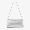 Kya silvermetallisk nappaläderclutch Kya silvermetallisk nappaläderclutch