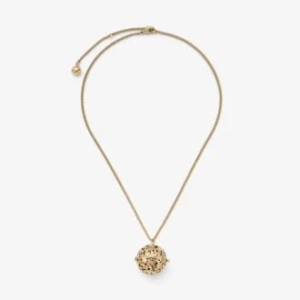 Lace Sphere-hänge Halsband med sfäriskt hänge i guldfinish