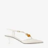 Lauri 50 Latte Mix Nappa-läder Slingbacks med pärlor Lauri 50 Latte Mix Nappa-läder Slingbacks med pärlor