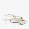 Lauri 50 Latte Mix Nappa-läder Slingbacks med pärlor Lauri 50 Latte Mix Nappa-läder Slingbacks med pärlor