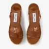 Lemi Wedge 100 Tan Mix mockasandaler med pärlor Lemi Wedge 100 Tan Mix mockasandaler med pärlor