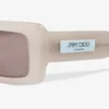 Lennon Opal Taupe rektangulära solglasögon