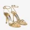 Leo 100 guldfärgad läder sandal
