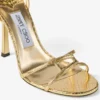 Leo 100 guldfärgad läder sandal