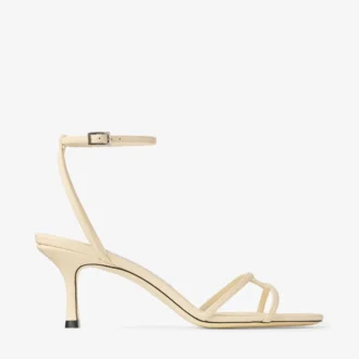 Leo 65 Buttermilk Elaphe-mönstrad lädersandal