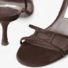 Leo 65 sandal i chokladbrunt mocka