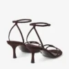 Leo 65 sandal i chokladbrunt mocka