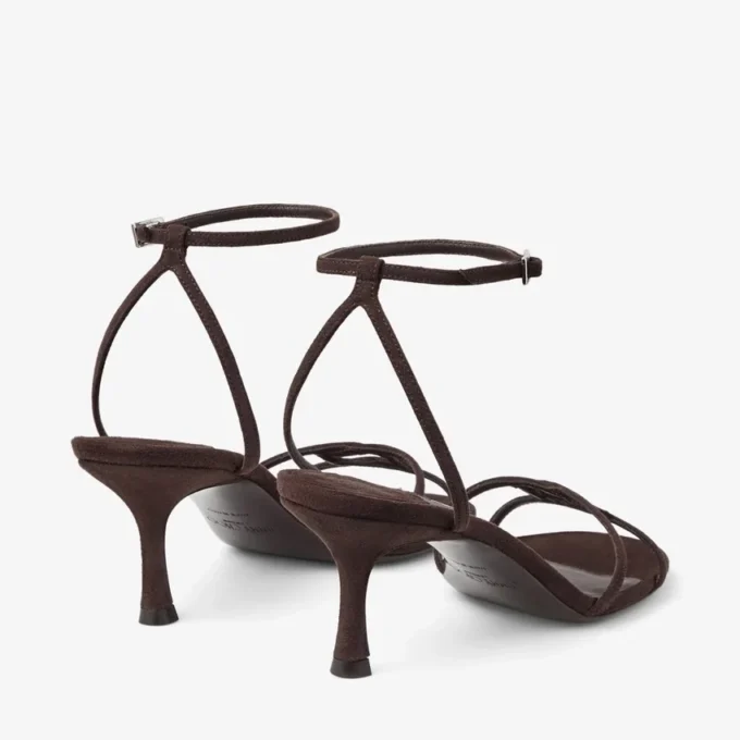 Leo 65 sandal i chokladbrunt mocka