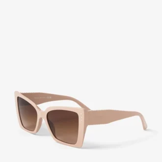 Lorea Beige solglasögon med fjärilsbåge