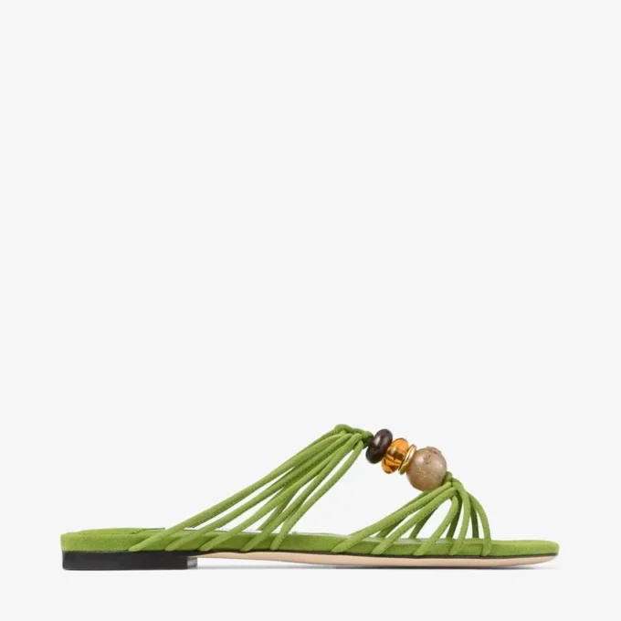 Lova Mule Flat Clover Mix mockaskor med pärlor Lova Mule Flat Clover Mix mockaskor med pärlor